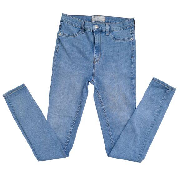 Free People Skinny Jeans Womens 27 Blue Denim Light Wash Straight Leg - Picture 2 of 10